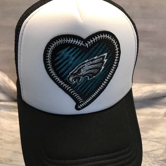 Accessories - Heart Patch Trucker Hat with Eagle Design